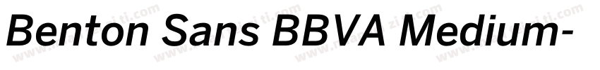 Benton Sans BBVA Medium字体转换